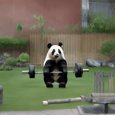 A_panda_is_lifting_weights_in_a_garden_1699276.gif