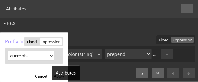 Click on the "..." to edit filter options