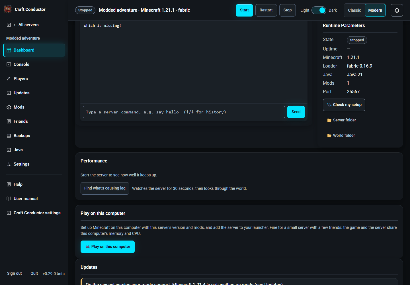 A server that didn't start: what went wrong, and the fix
