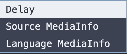 Episode context menu