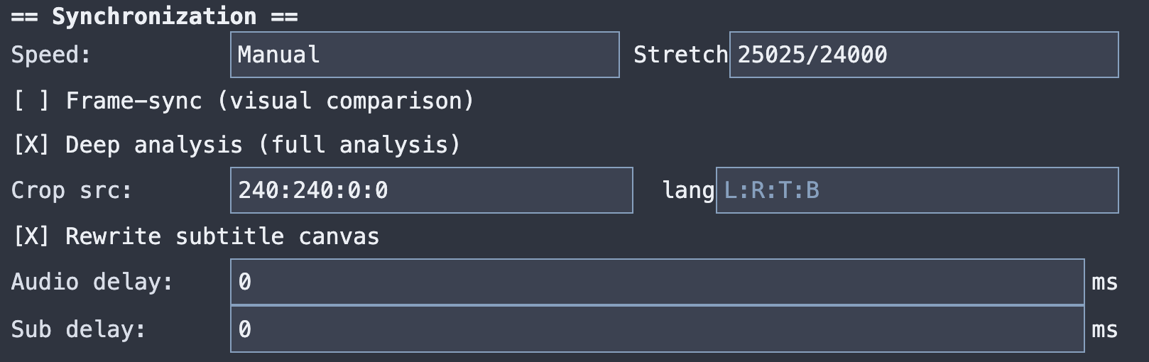 Synchronization section