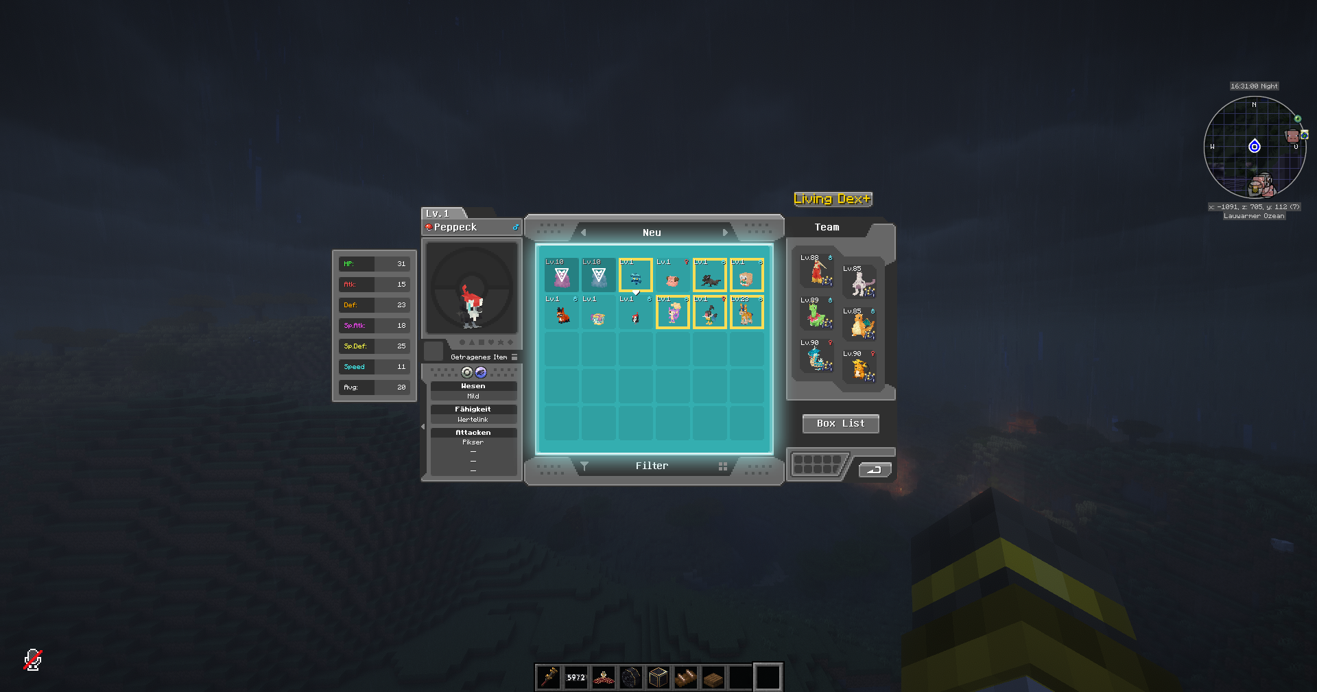 Yellow markers in the "New" box