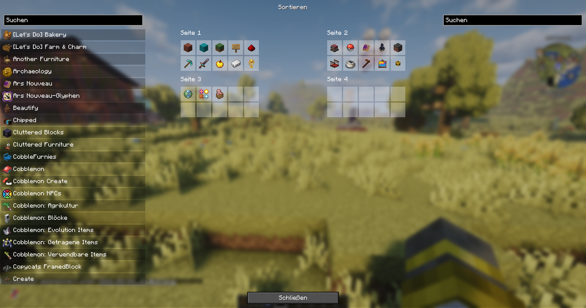 Sorting screen