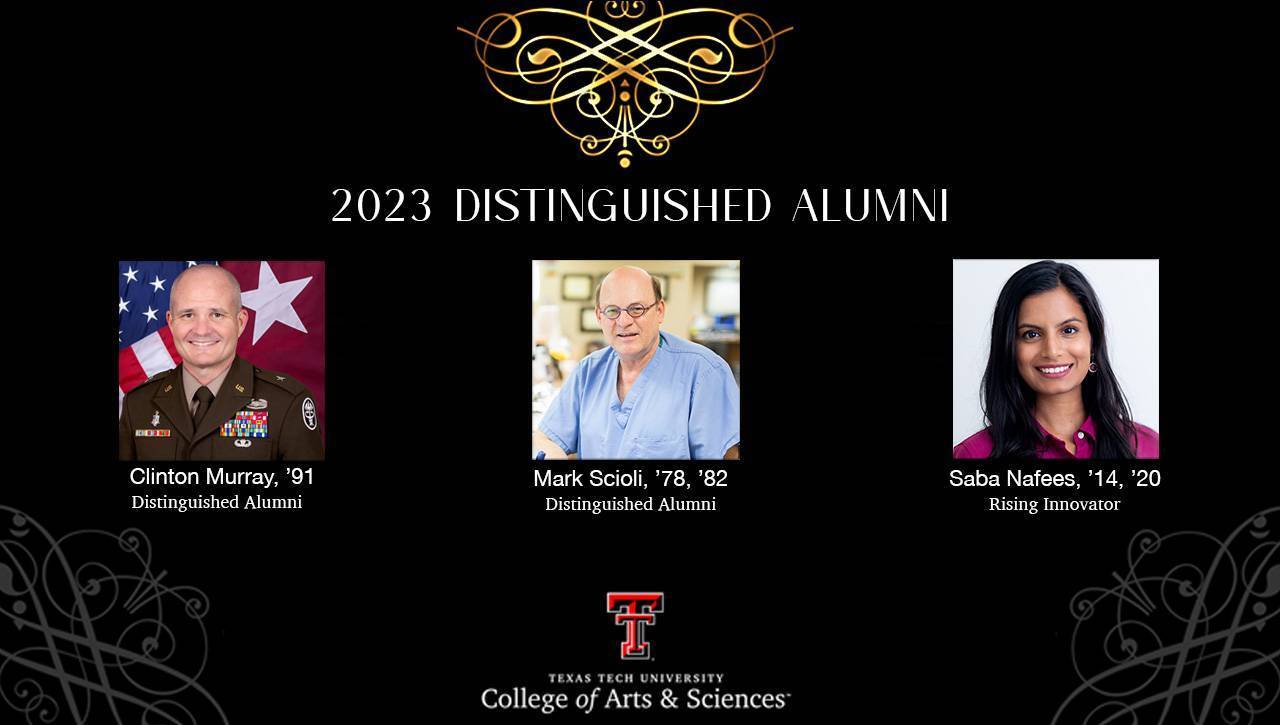 TTU College of Arts & Sciences Distinguished Alumni Rising Innovator Award