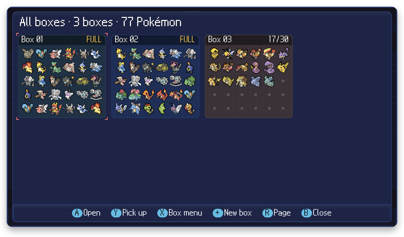 All boxes