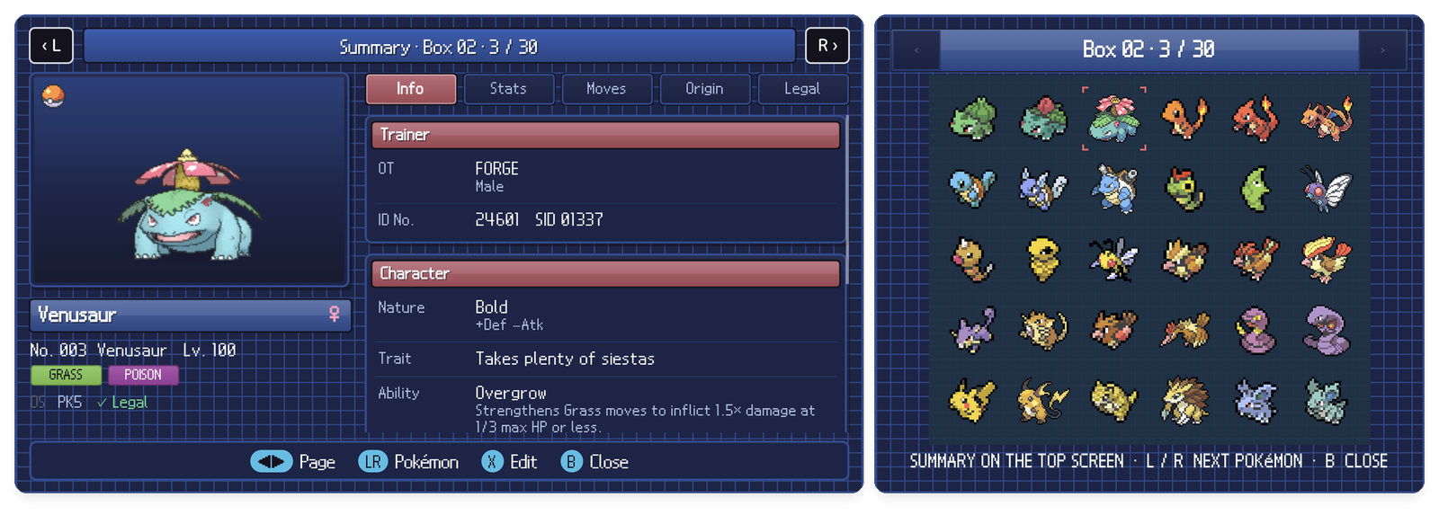 Summary with the box on the second screen