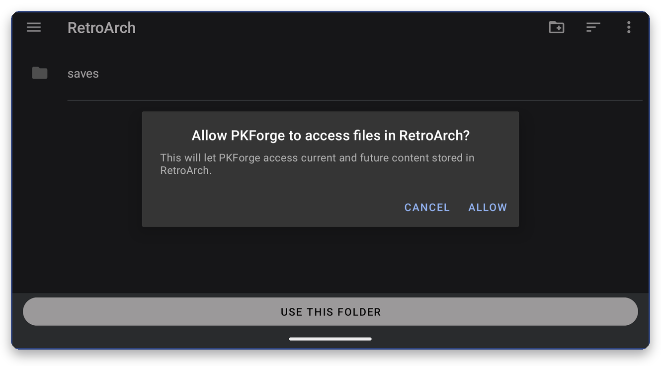 Allow access