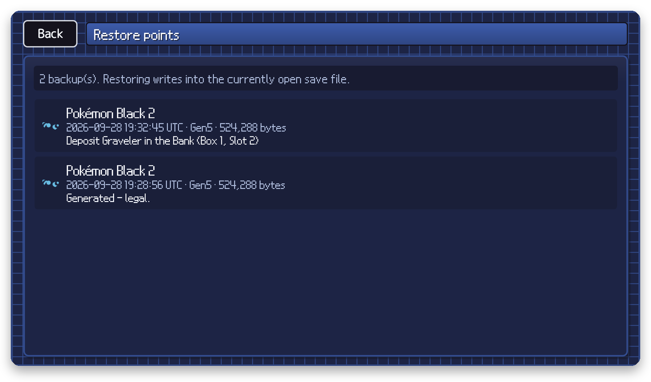Restore points