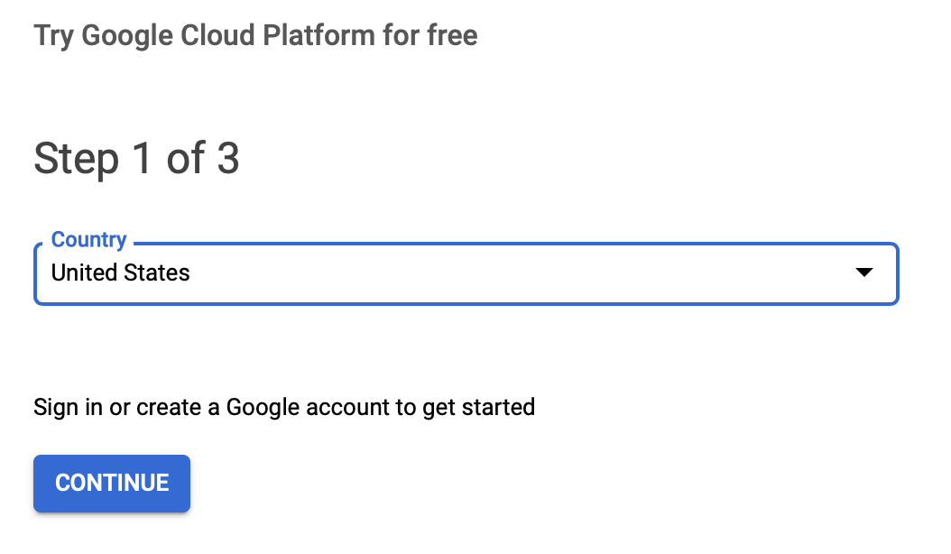 Google Cloud Free Trial