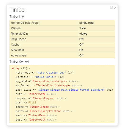 Timber Panel