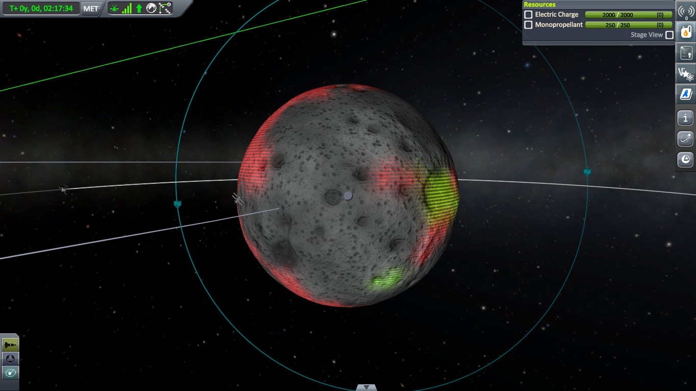 Image of a regolith distribution on Mun in this particular game