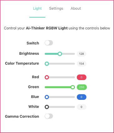 AiLight - Light Controls