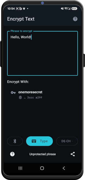 encrypt text