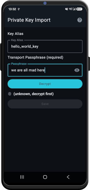 Key Import