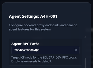 Agent Settings