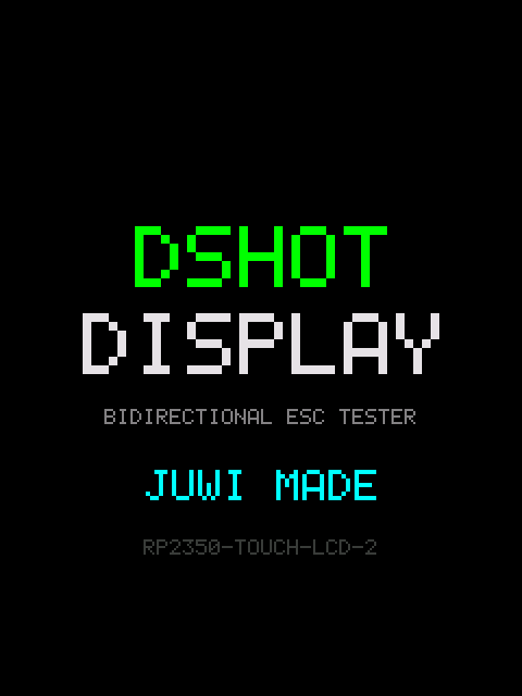 The splash screen naming the detected board