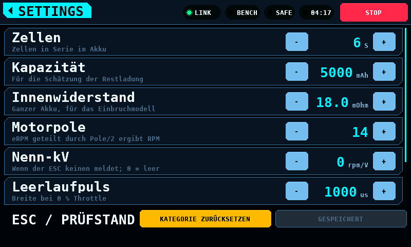 ESC / PRÜFSTAND