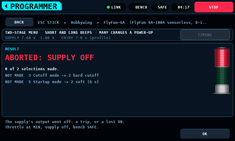 Ended by the supply