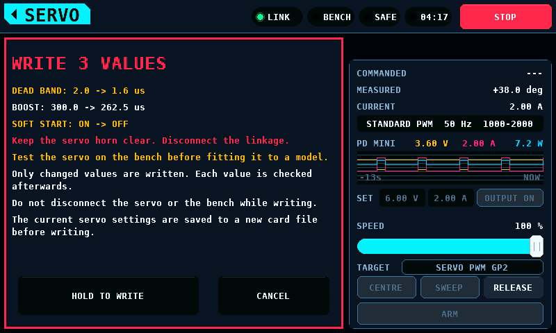 The write page