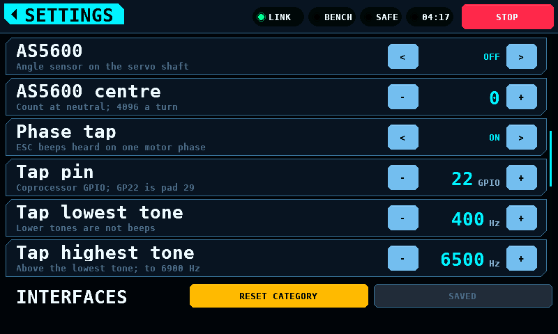 INTERFACES, the phase tap