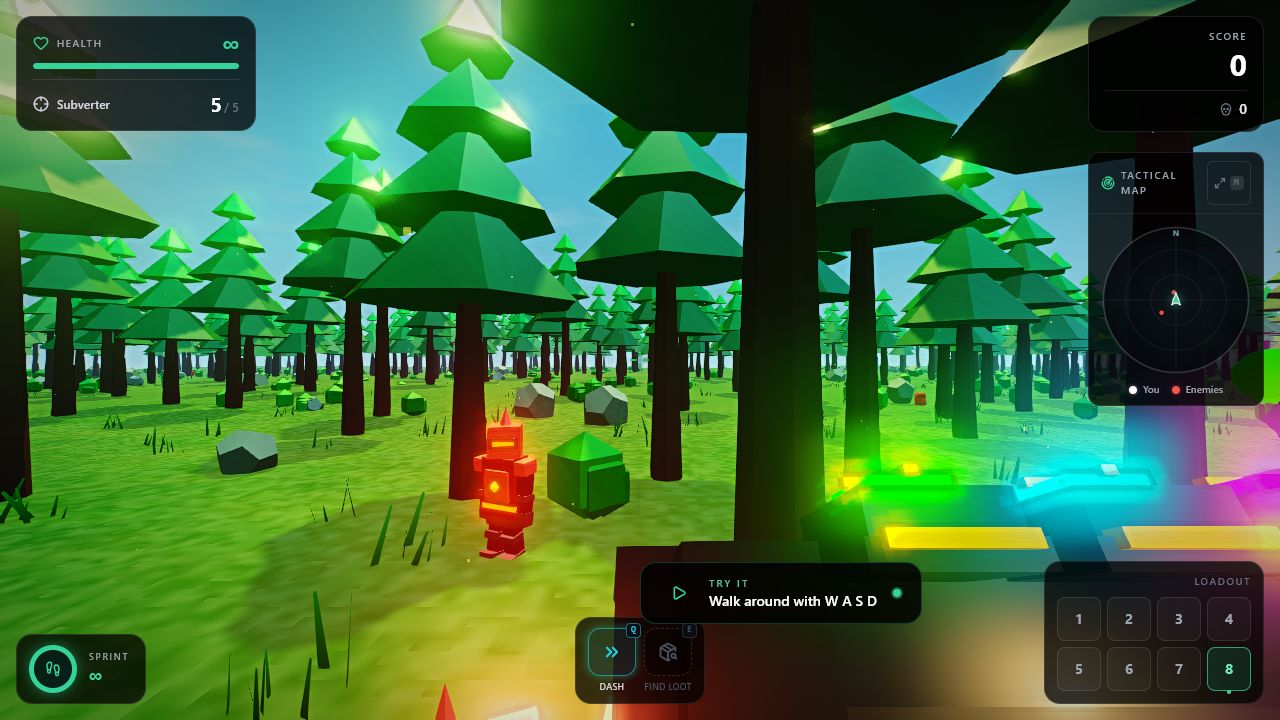 Normal enemy in the live Tutorial mode
