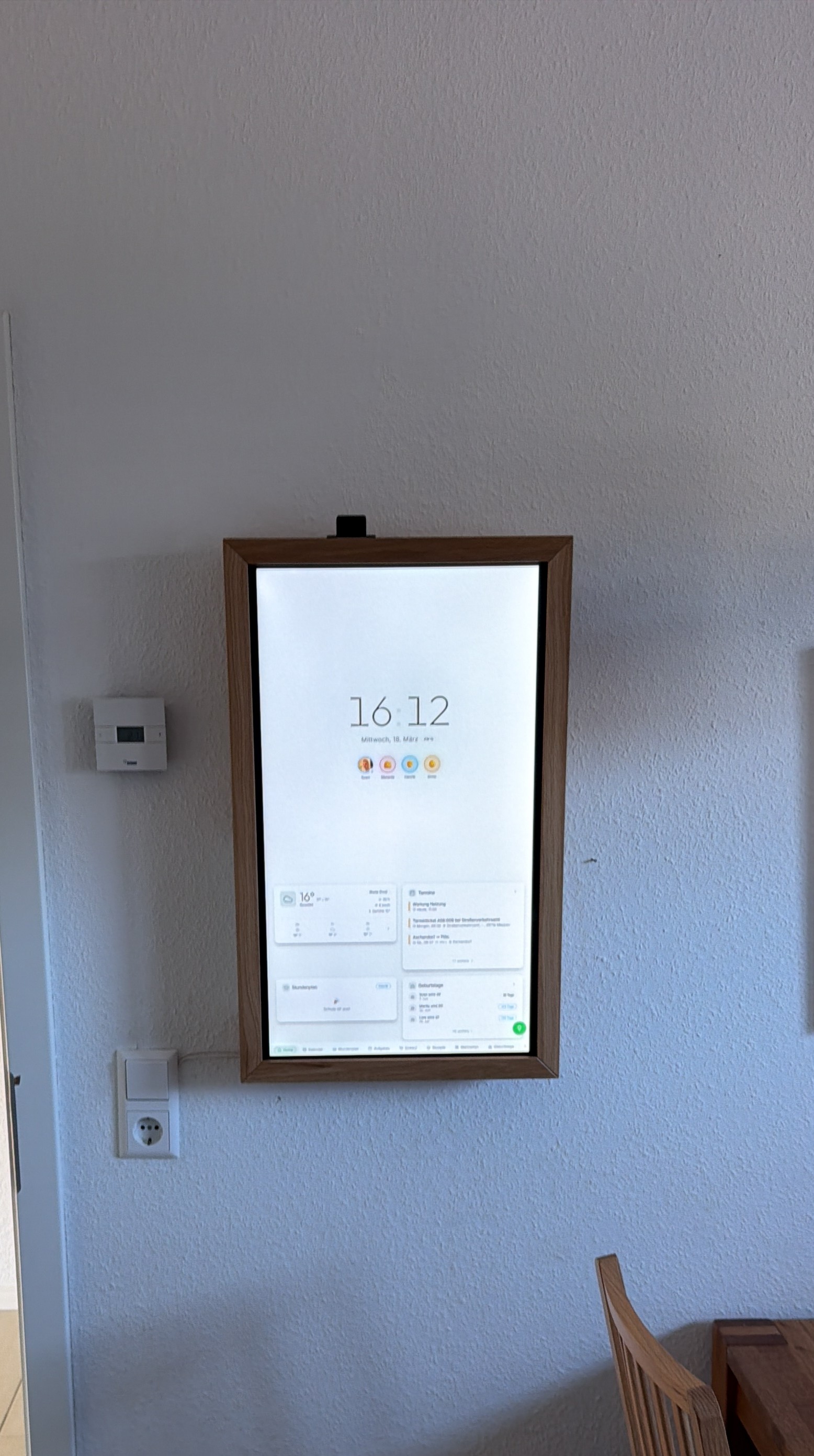 Kitchen wall installation