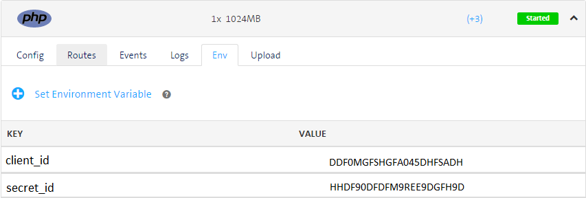 App Environment Client Id
