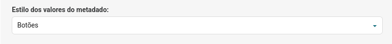 Opção extra onde pode ser configurado o estilo do link