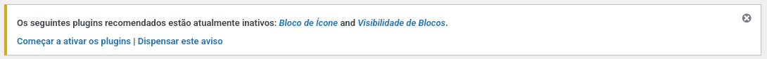 Captura de tela do banner de plugins