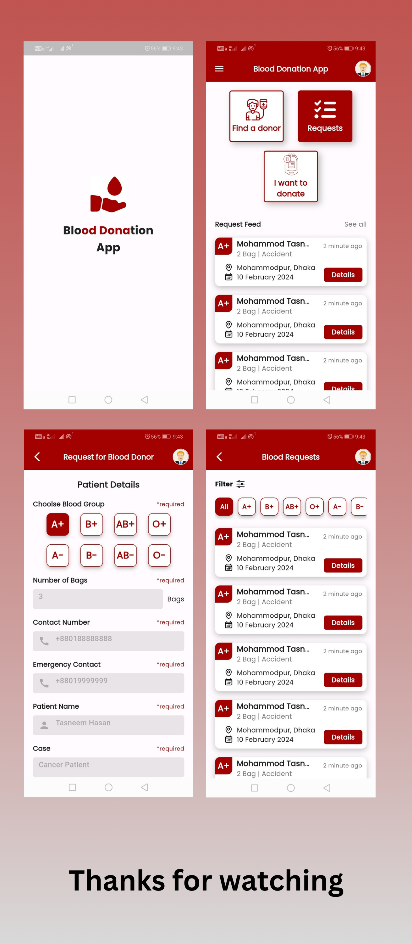 Blood Donation App Ui Kit - 1