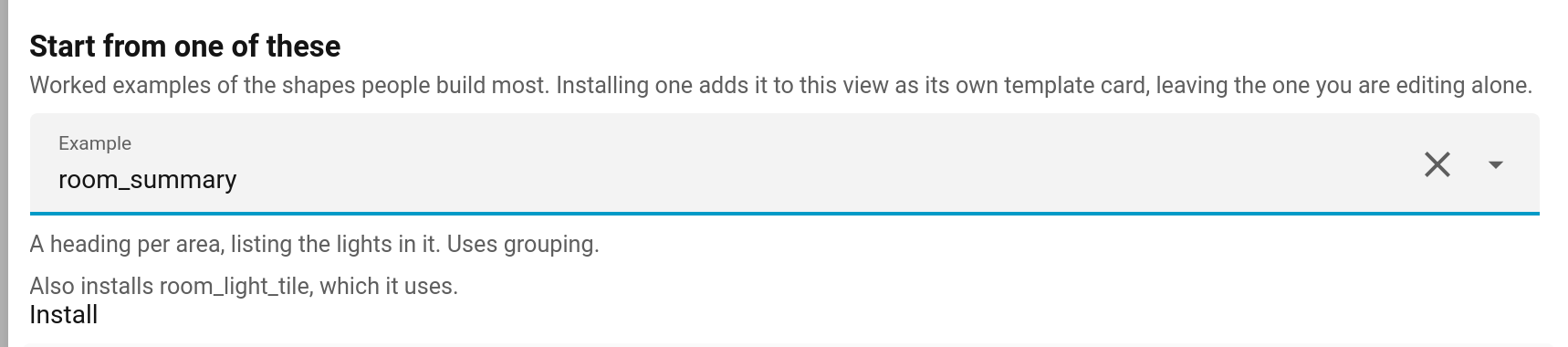 The starter library on the Share tab