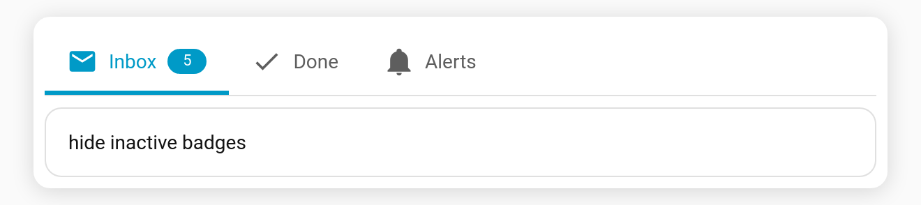 Hide inactive badges
