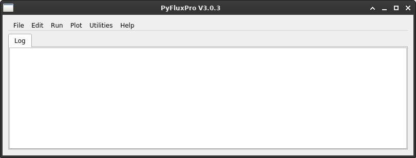 Image of PFP GUI when first started.