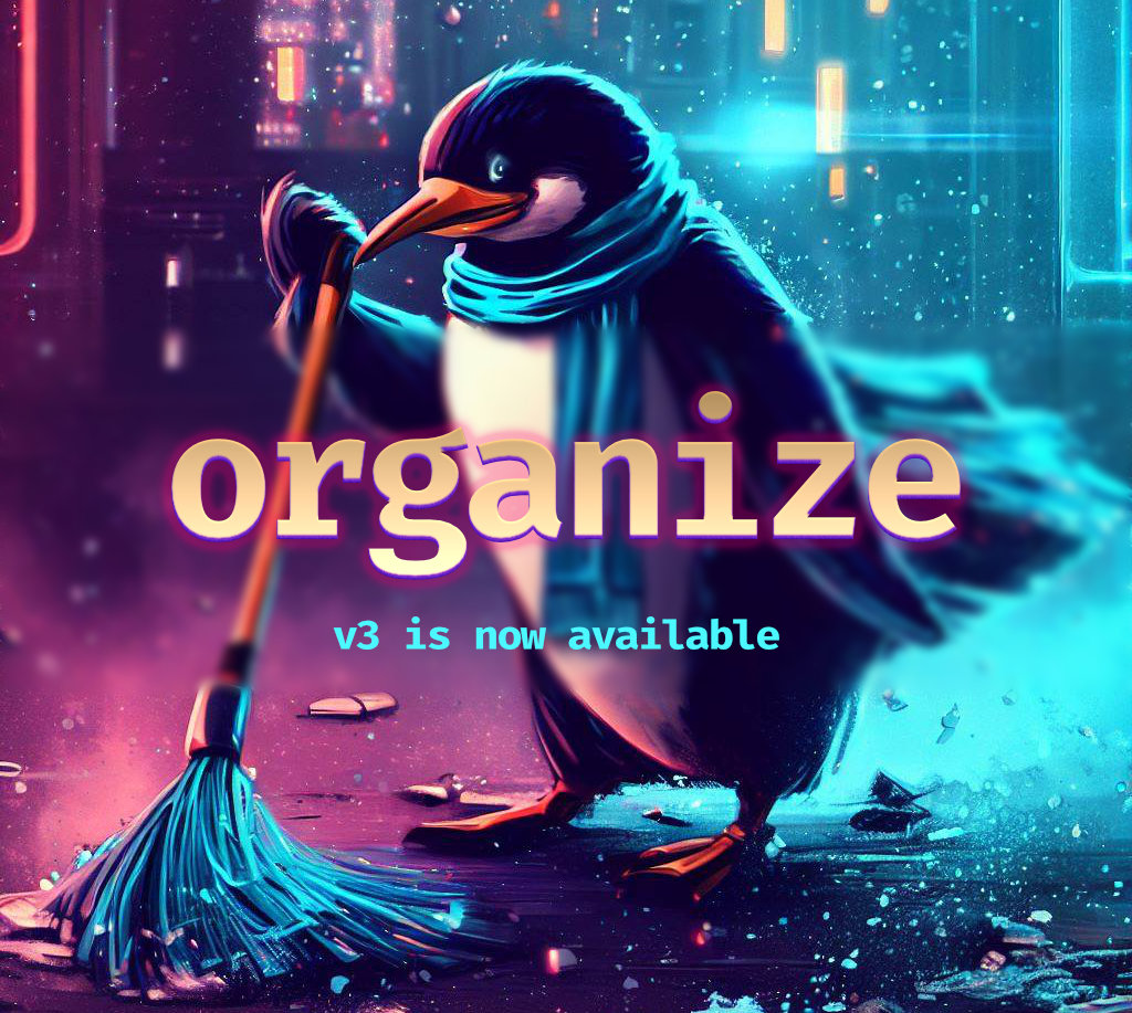 organize v3 is out