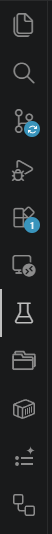Testing icon in VSCode sidebar