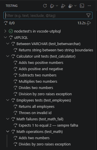 Test Explorer with Hello World suite