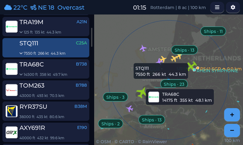 radar view