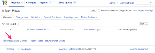 Launch Piazza Build Monitor