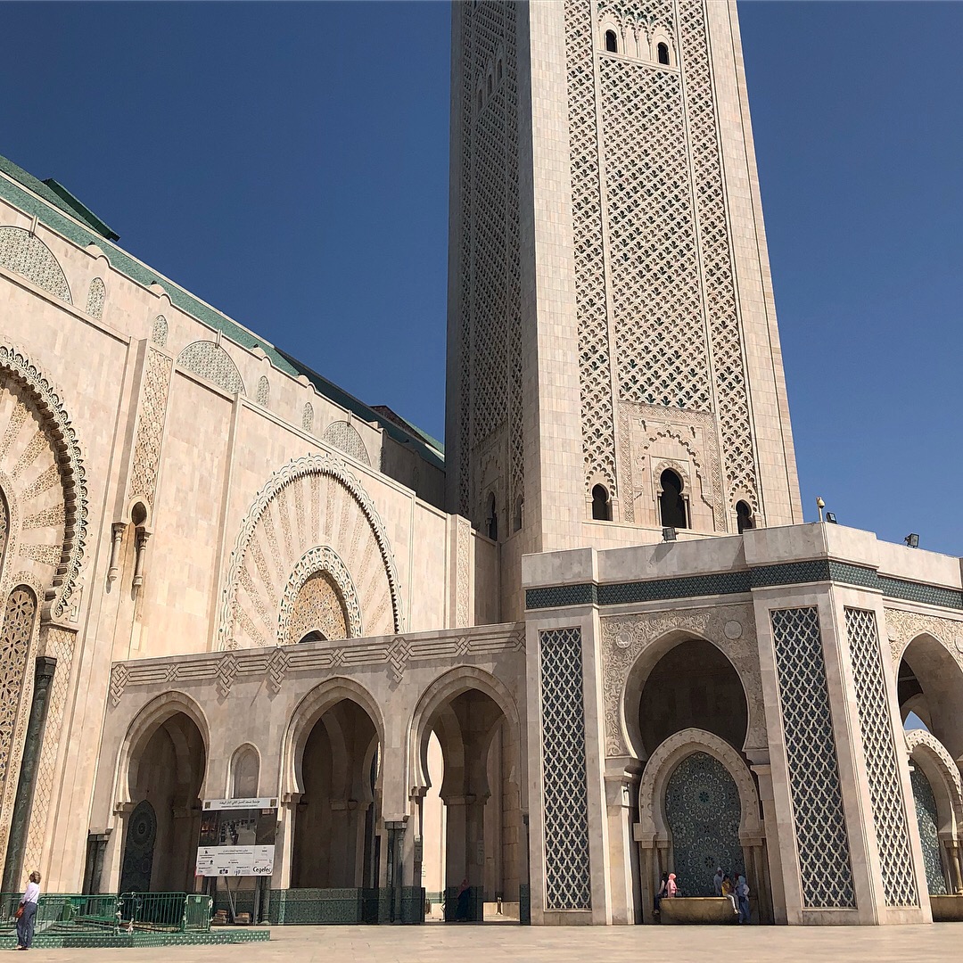 The Hassan II Mosque in Casablanca.