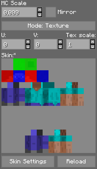 Image: Texture Settings Panel