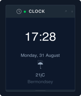 Clock plugin