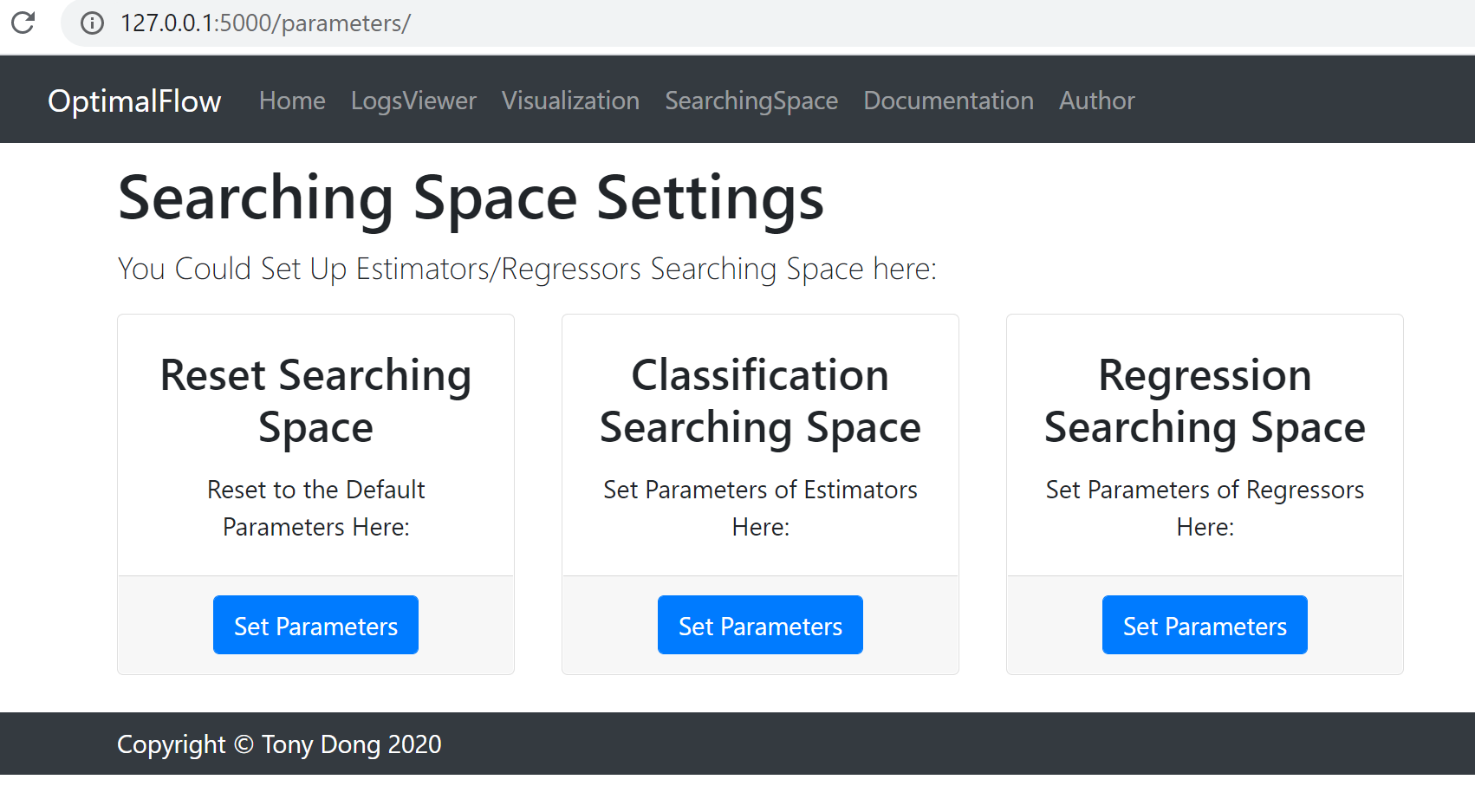 webapp-SearchingSpace.PNG
