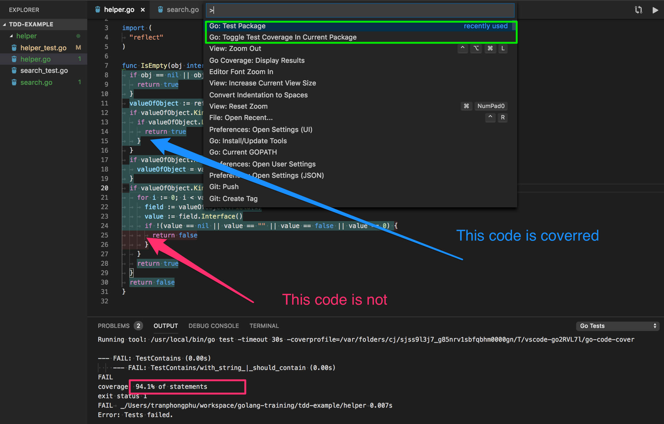 Code Coverage with VsCode