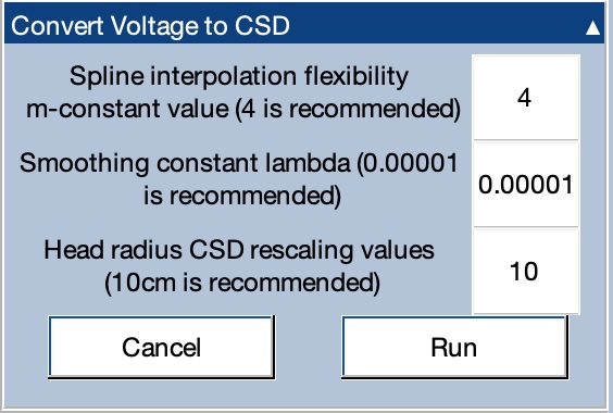 Convert Voltage to CSD