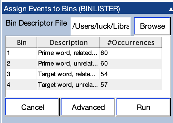 Assign Events to Bins