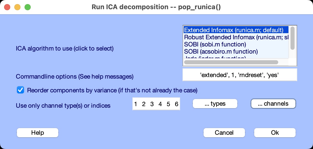 ICA Decomposition