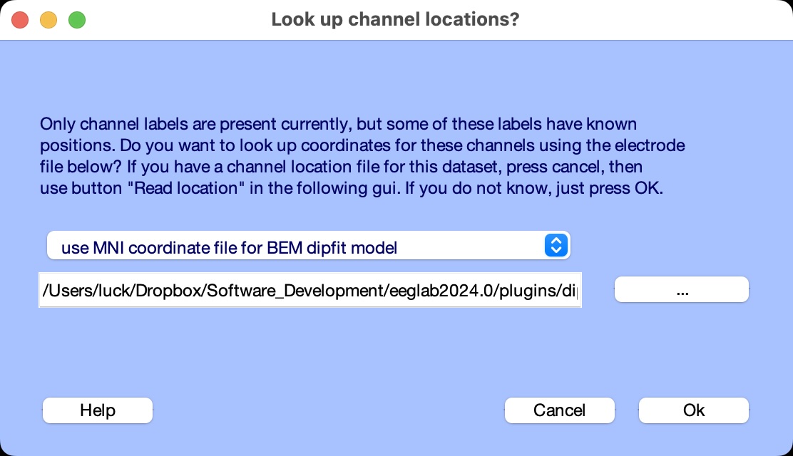 Channel Location Files