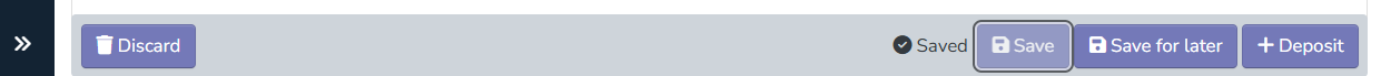 Step 9 - Active Deposit button in footer