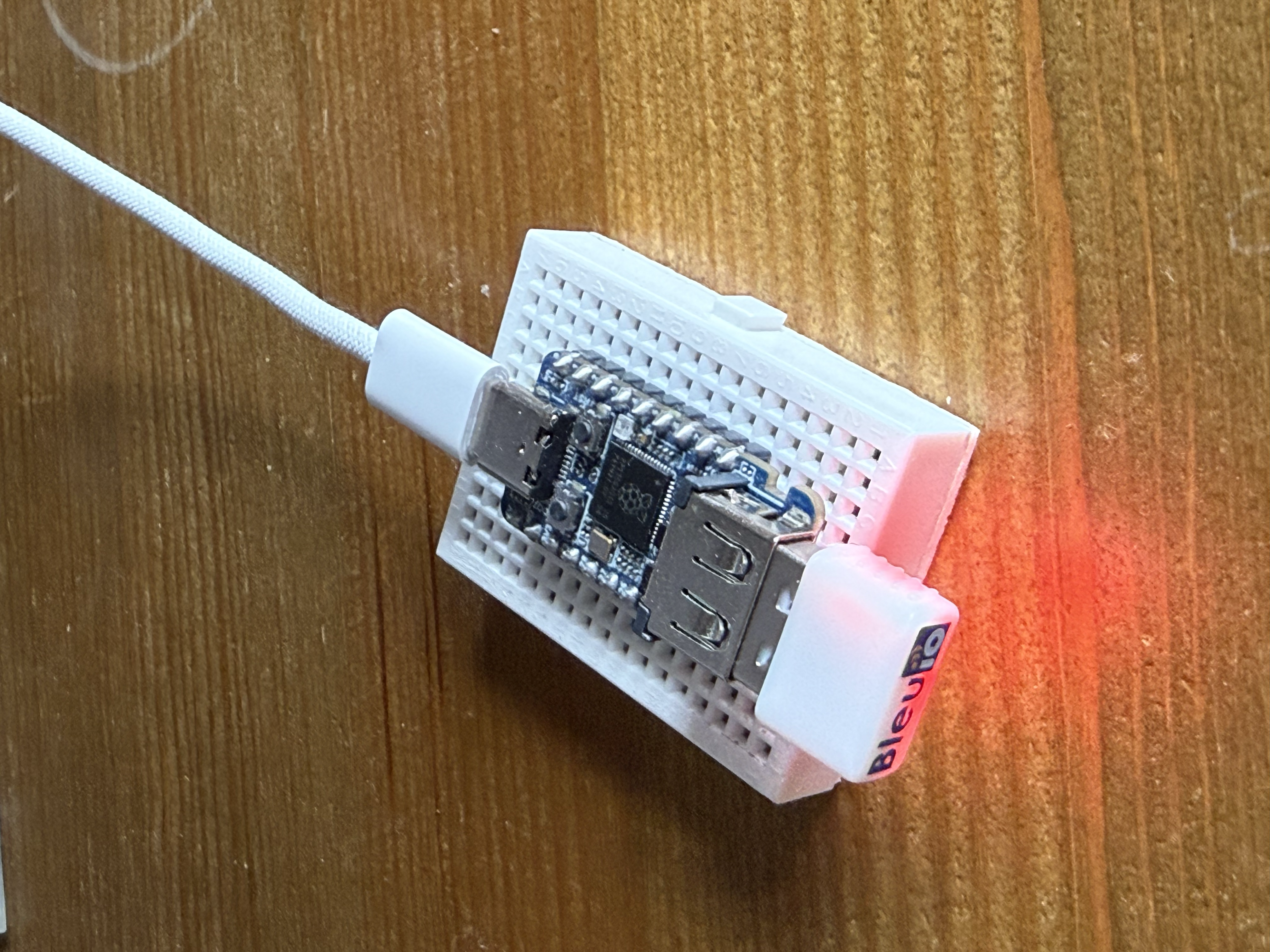 BleuIO connected to a Waveshare RP2350-USB-A