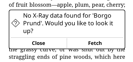 Inline Fetch Dialog